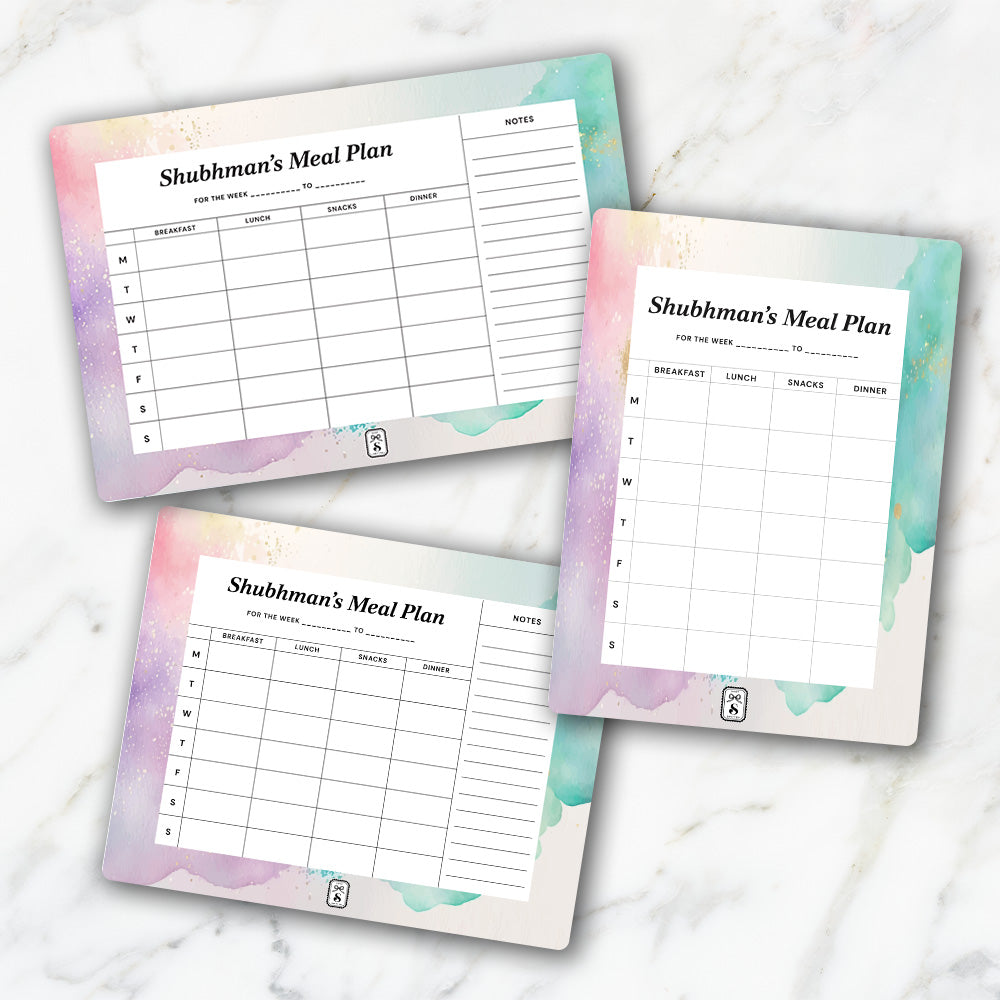 Gilded Strokes Meal Planner