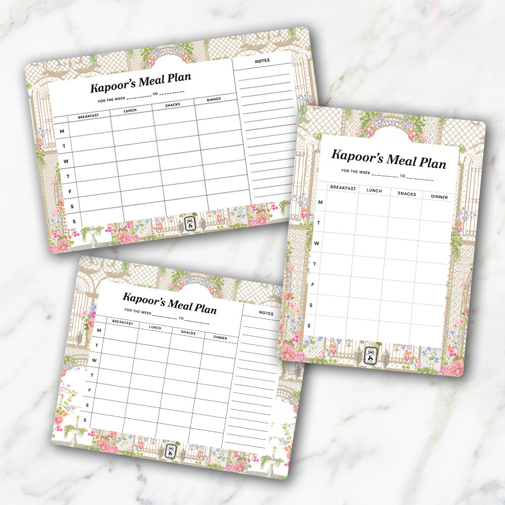 Secret Garden Meal Planner