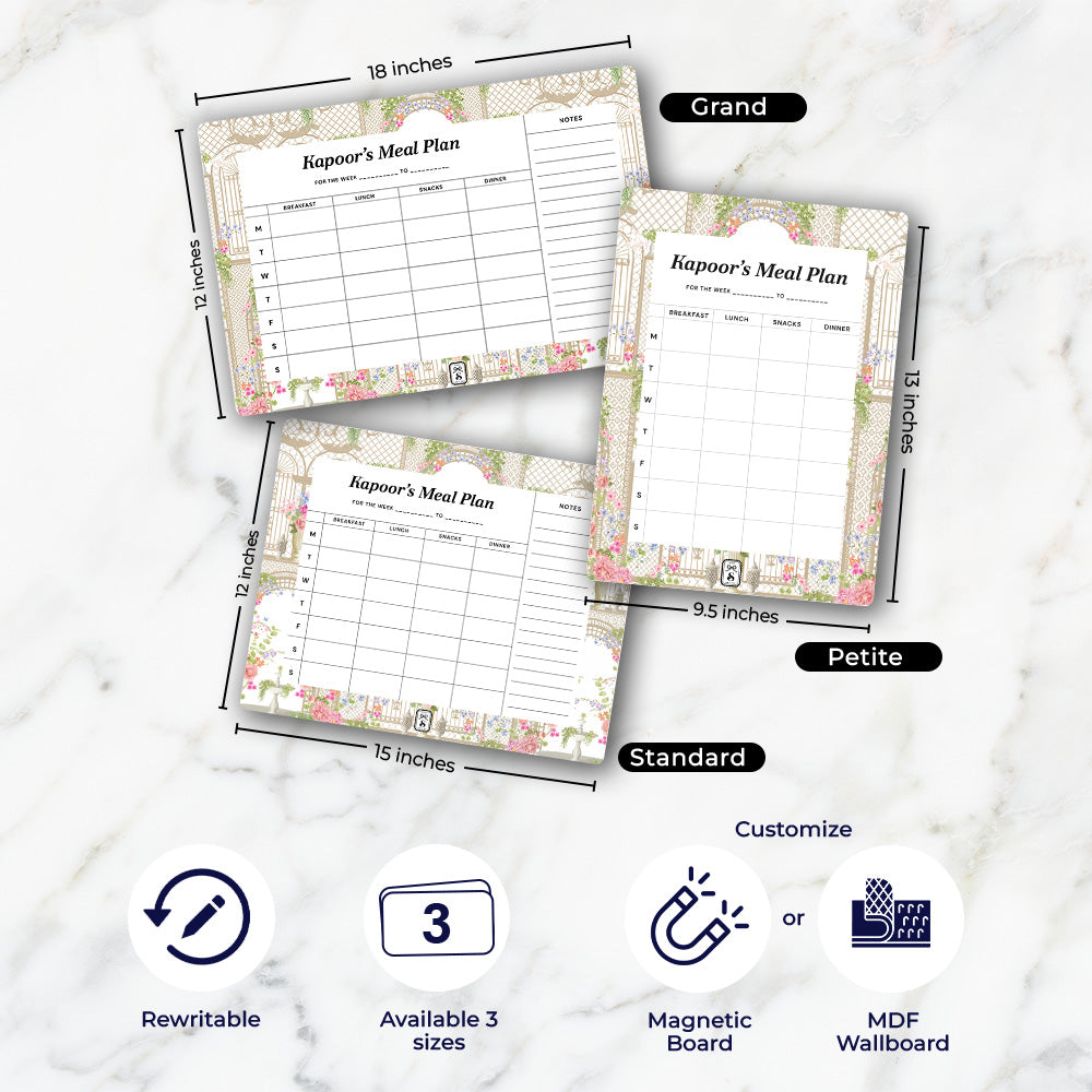 Secret Garden Meal Planner