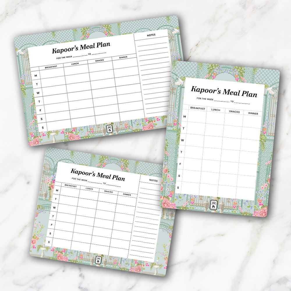 Secret Garden Meal Planner