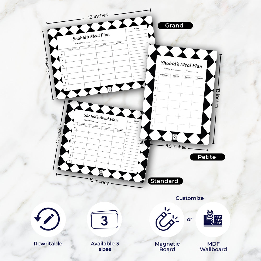 Checkered Meal Planner