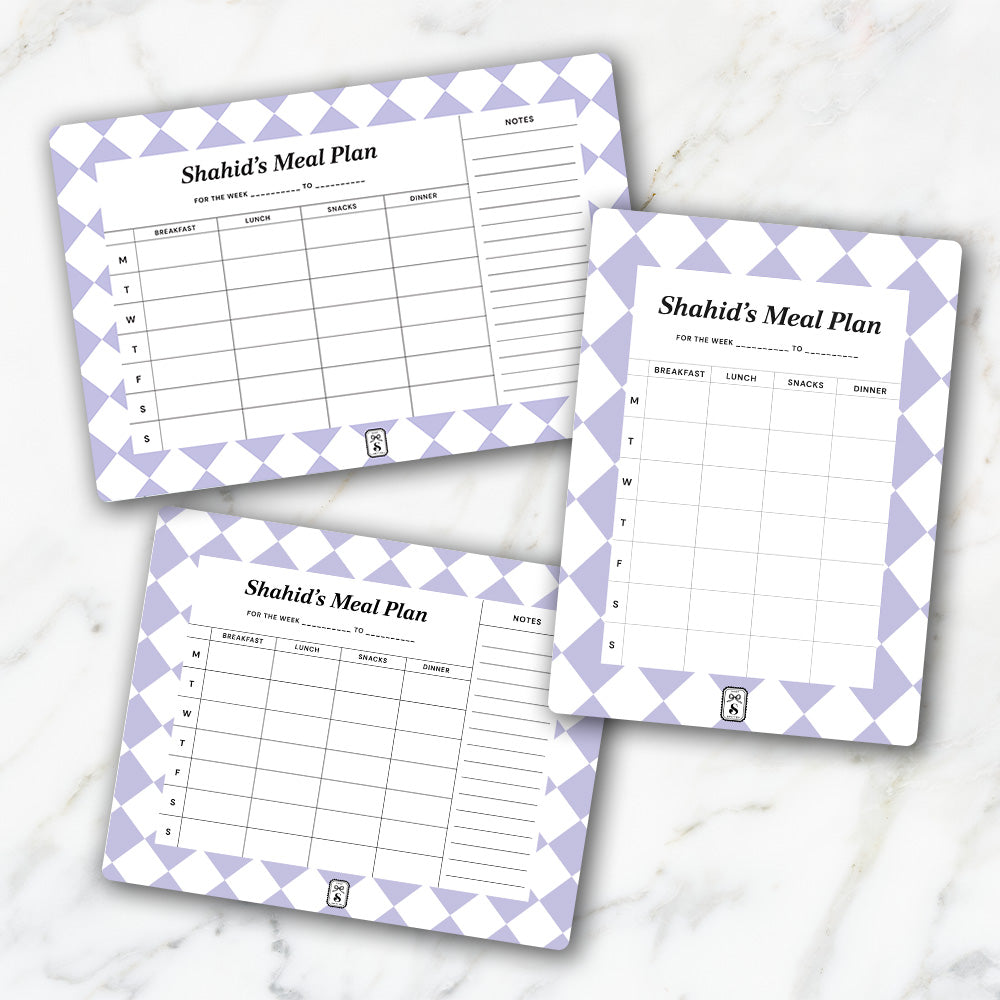 Checkered Meal Planner