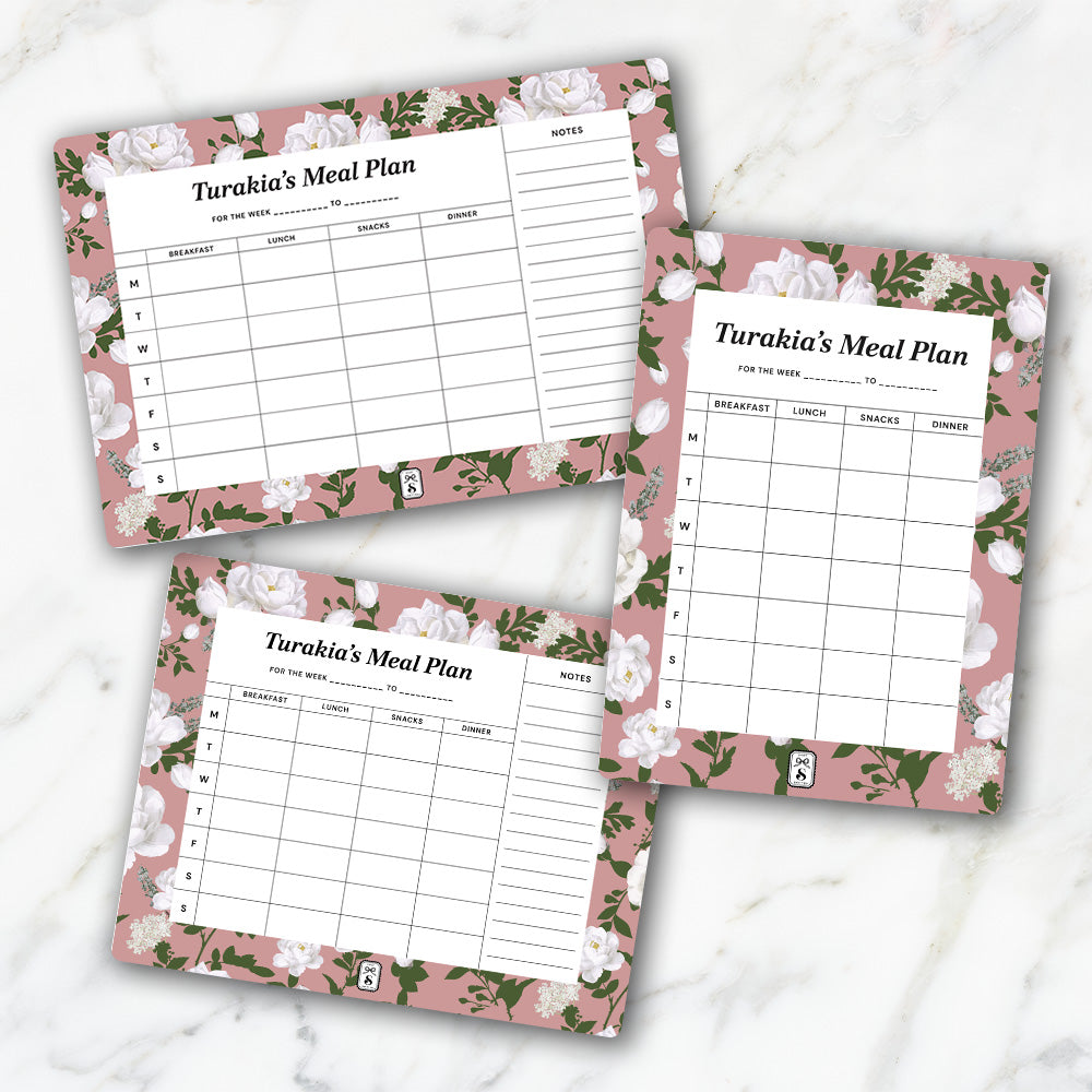 Peonies Meal Planner