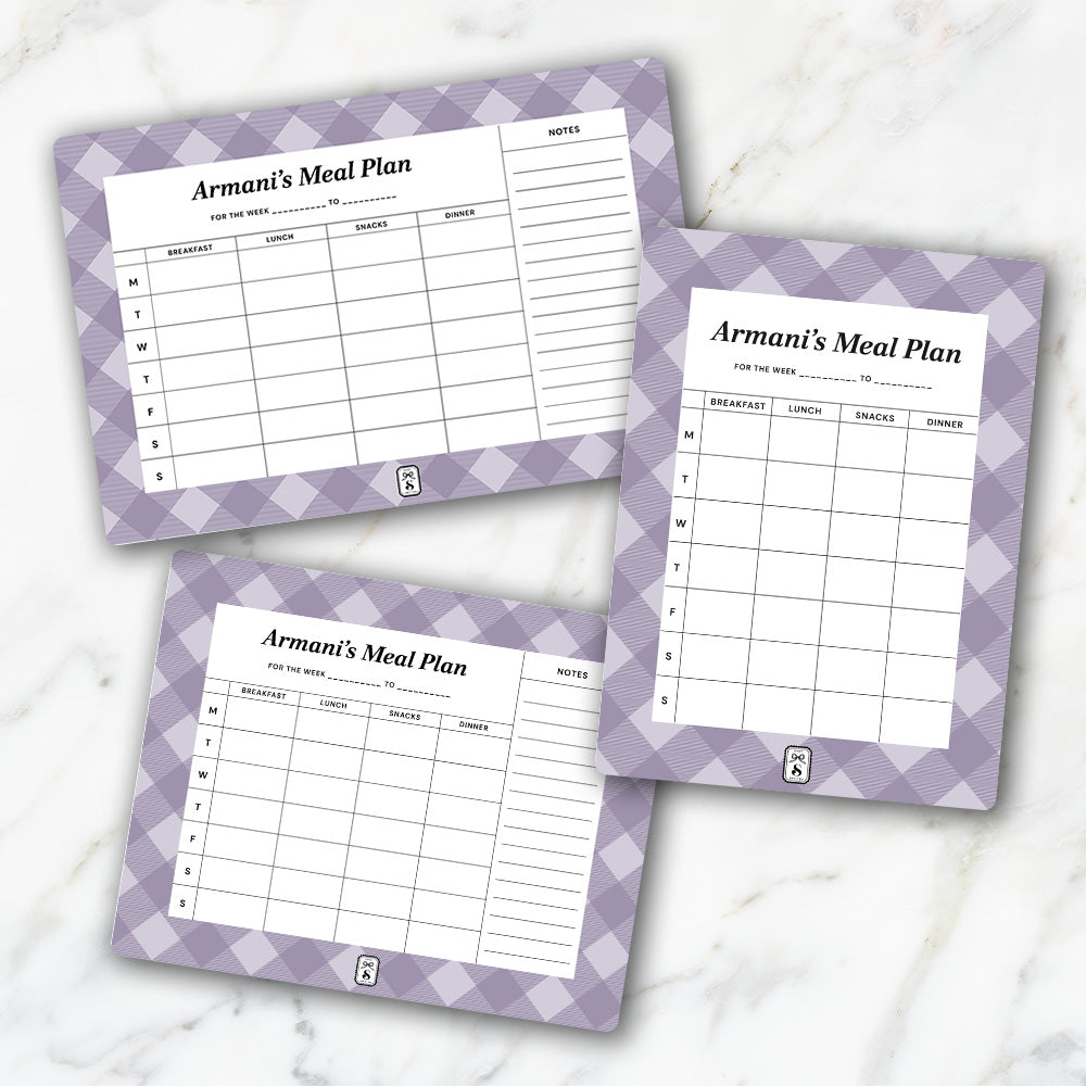 Gingham  Meal Planner