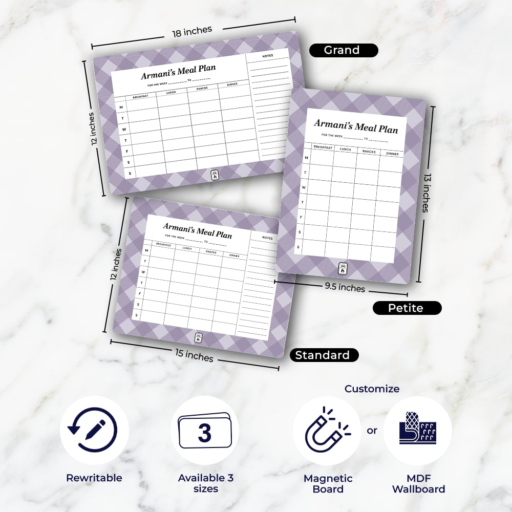 Gingham  Meal Planner