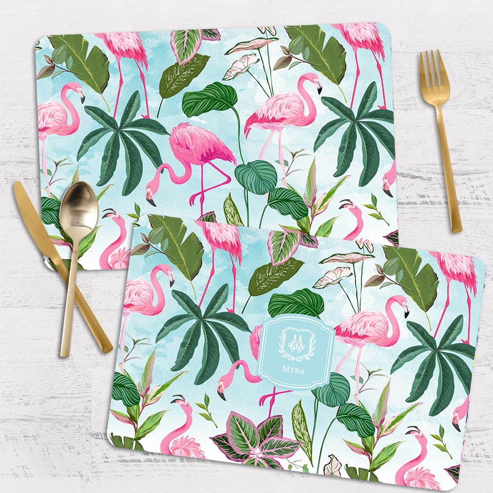 Flamingo Foliage Placemat