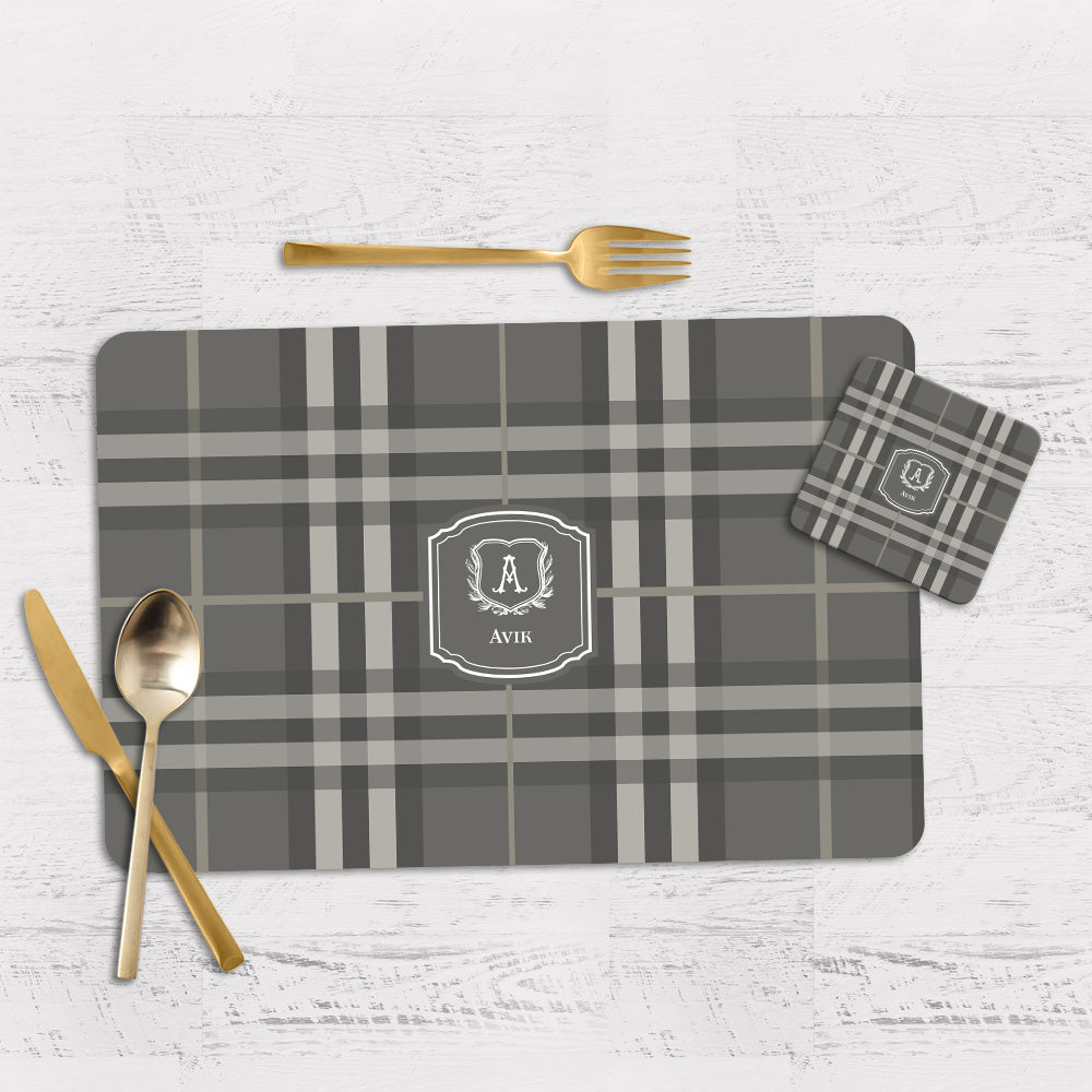 Plaid Tableware Set