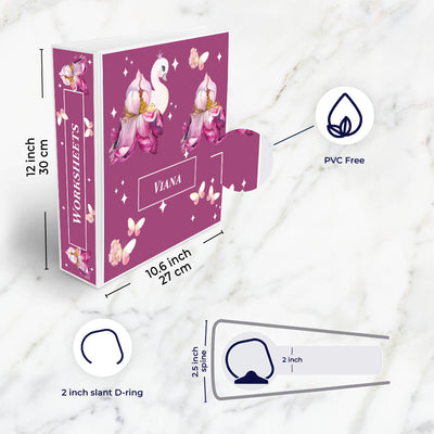 Butterfly Swan Blossom Binder File