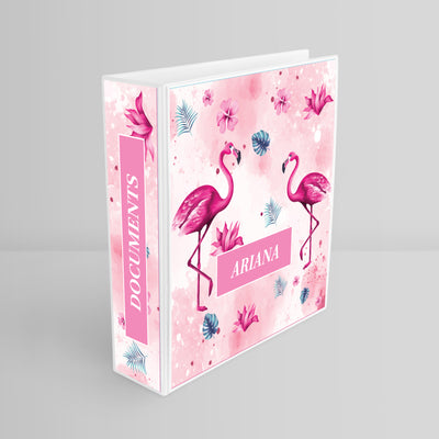 Flamingo Fiesta Binder File
