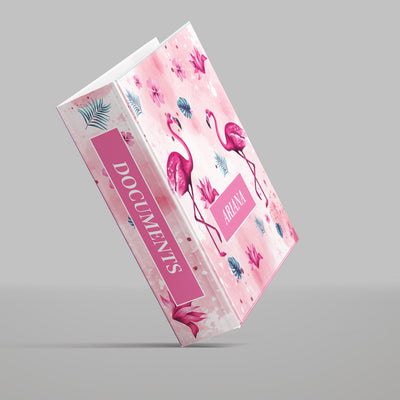Flamingo Fiesta Binder File