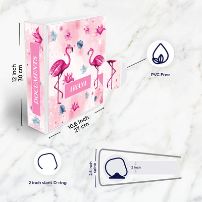 Flamingo Fiesta Binder File