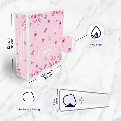 Floral Fiesta Binder File