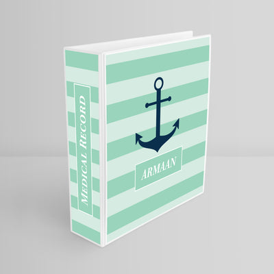 Nautical Anchor Binder File