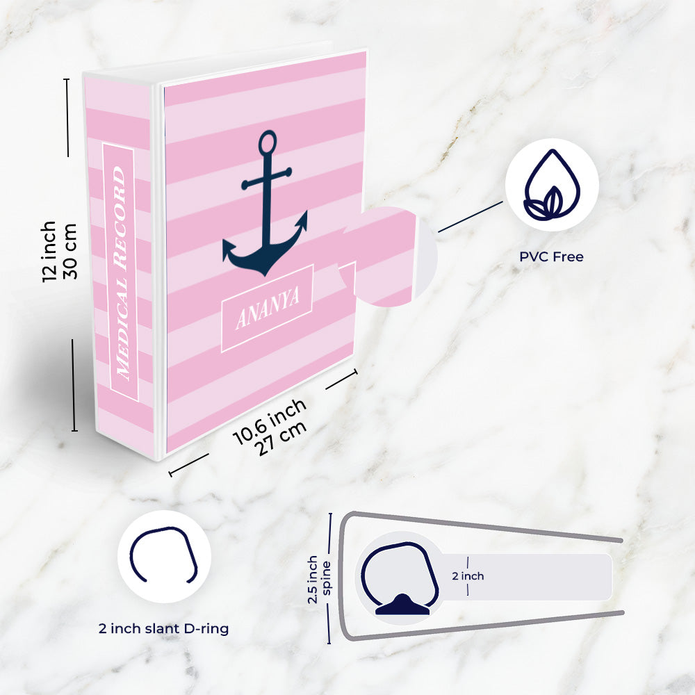 Nautical Anchor Binder File (kids)