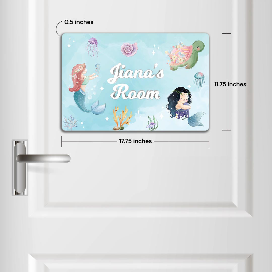 Mermaid Magic Name Plate (Standard) (kids)