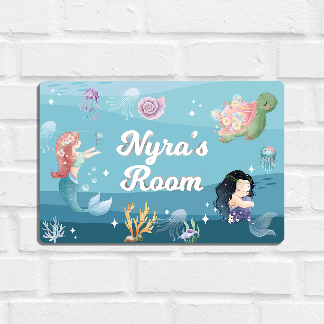 Mermaid Magic Name Plate (Standard) (kids)