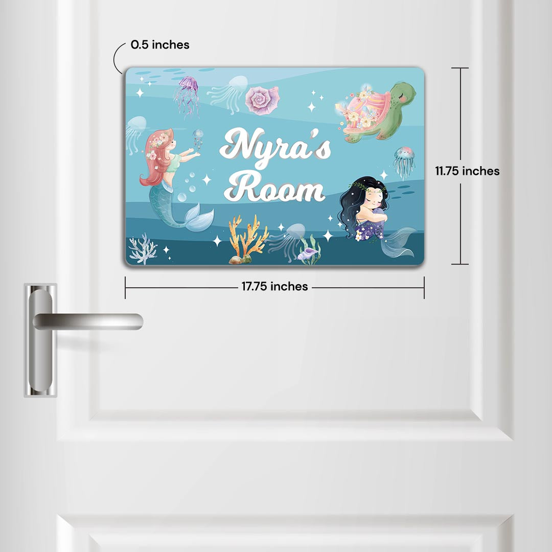 Mermaid Magic Name Plate (Standard) (kids)