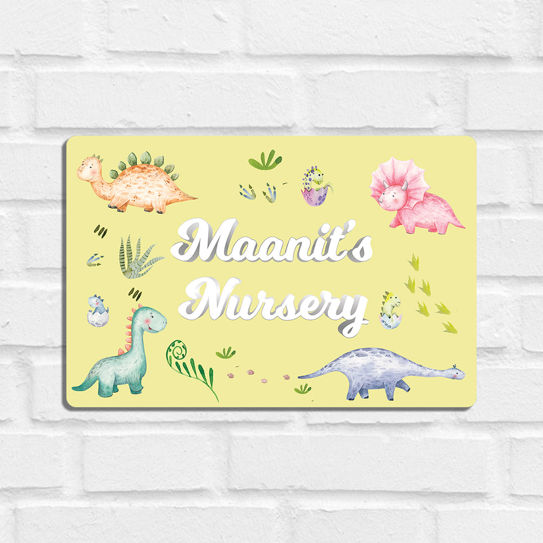 Dinoland Name Plate (Standard) (kids)