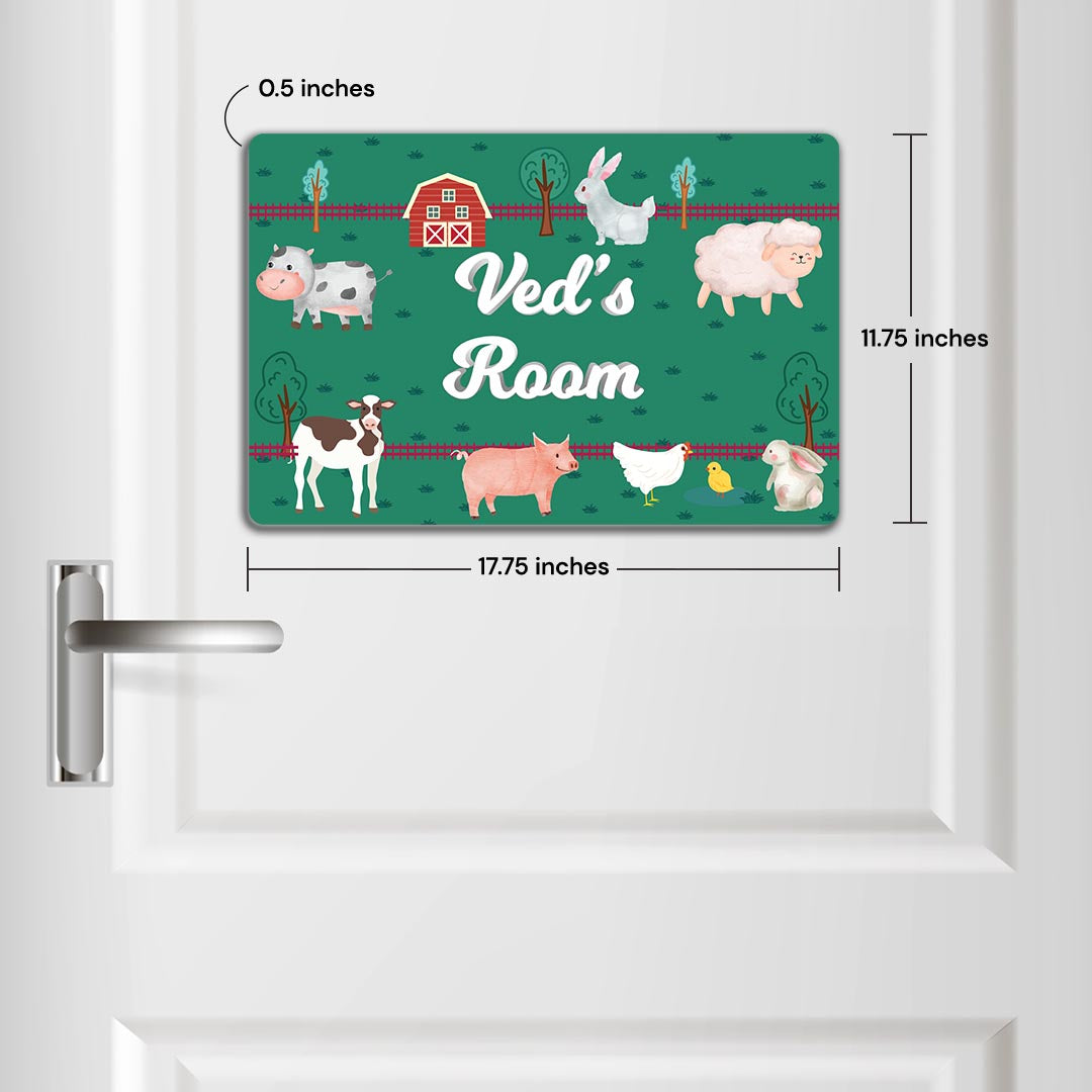 Farm Friends Name Plate (Standard) (kids)