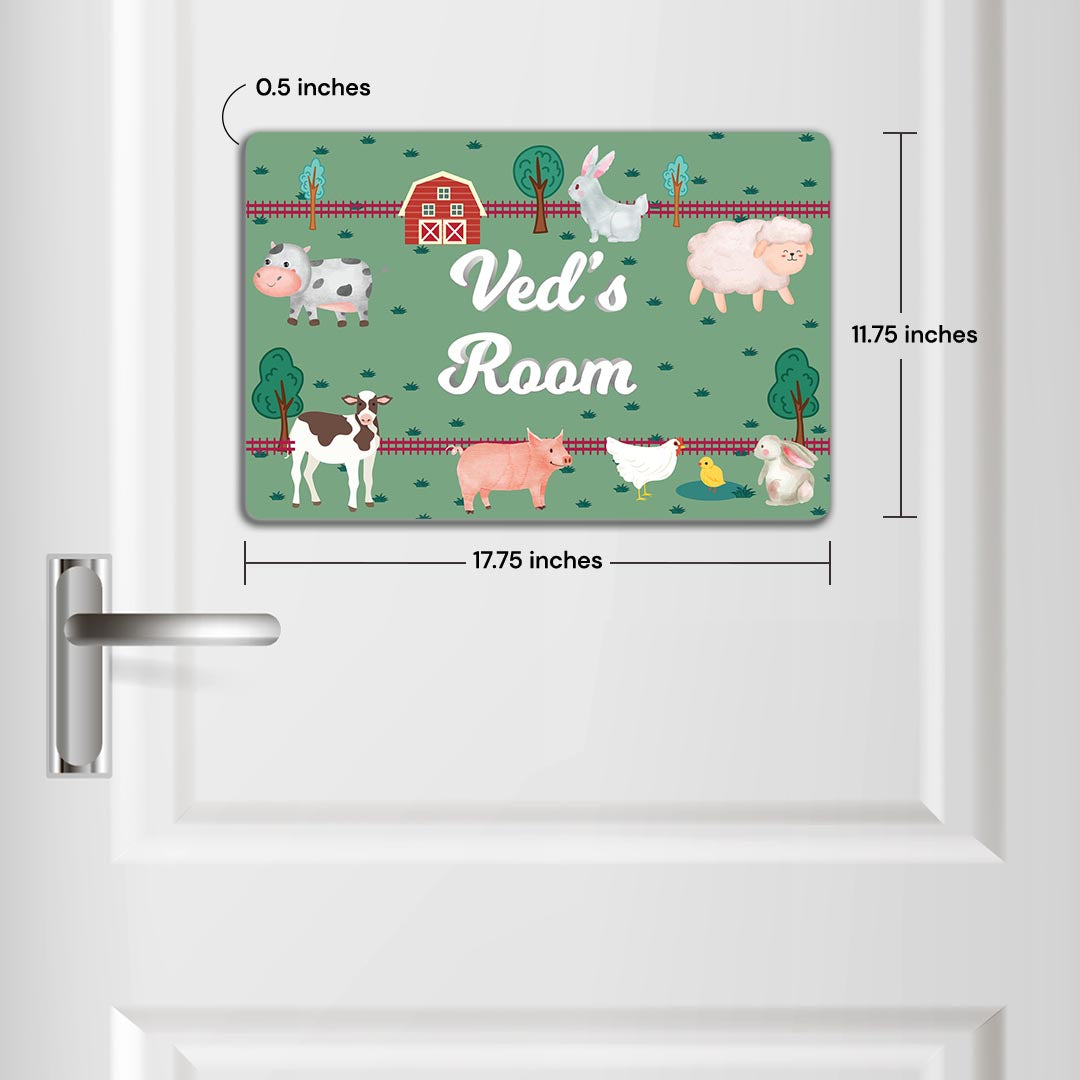 Farm Friends Name Plate (Standard) (kids)