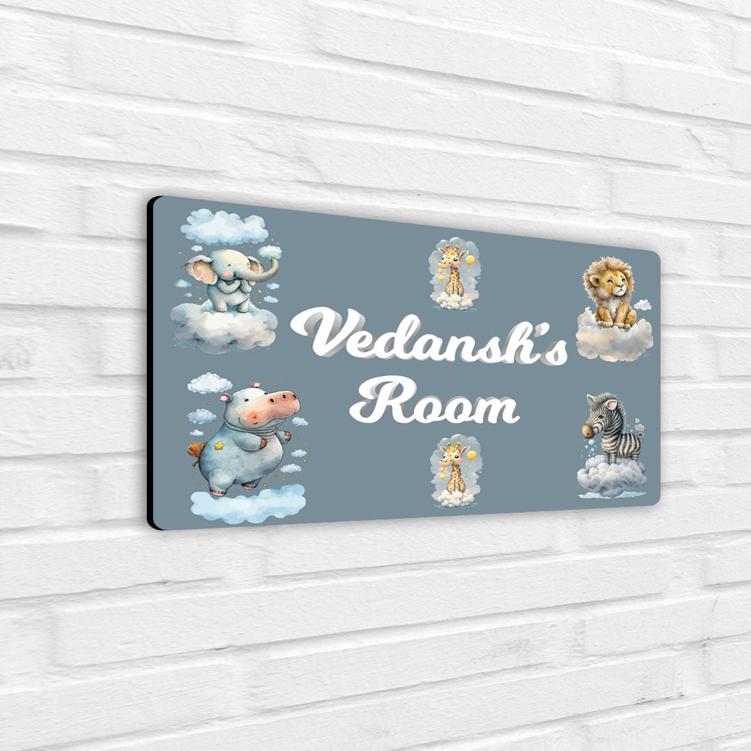 Lofty Animals Name Plate (Standard) (kids)