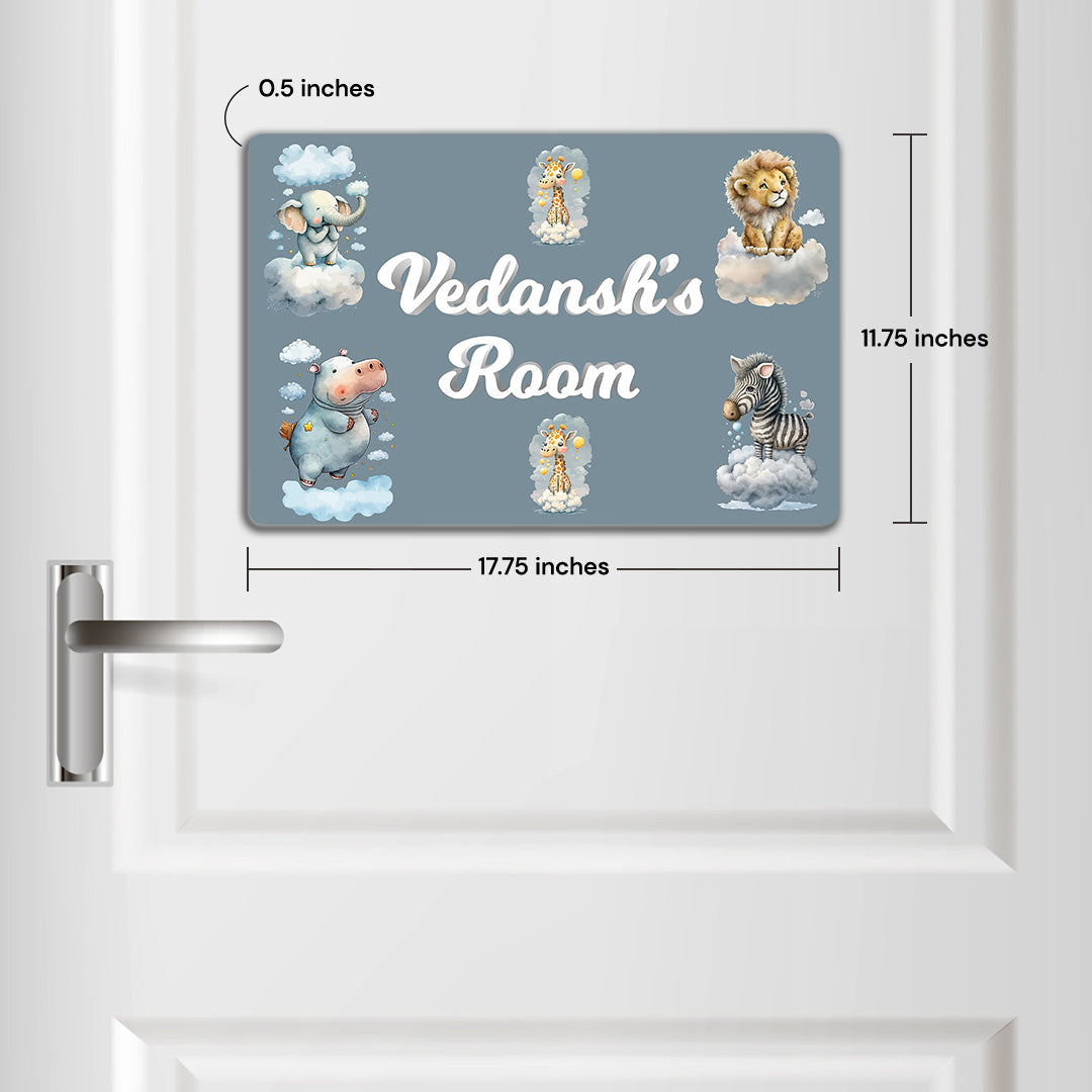 Lofty Animals Name Plate (Standard) (kids)