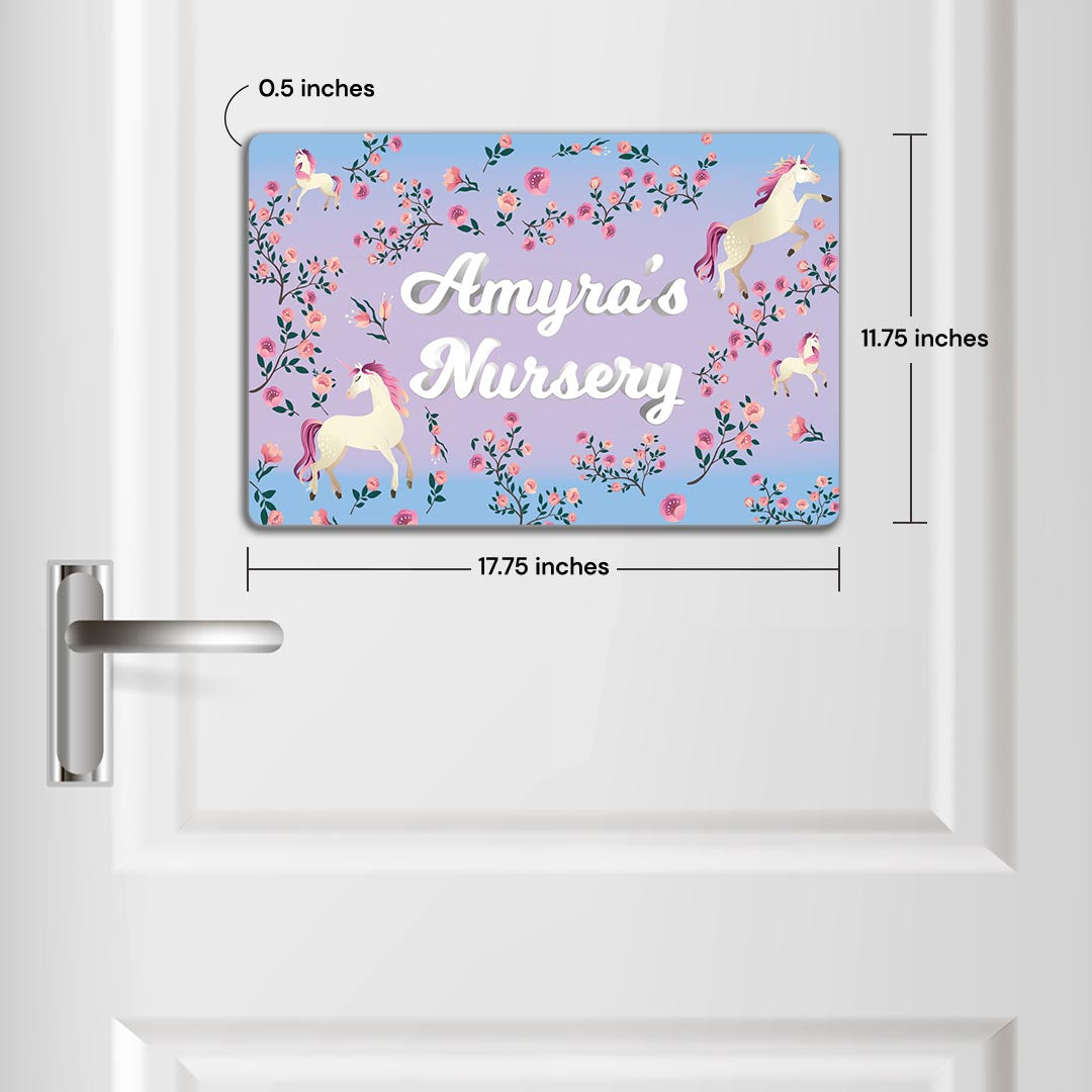 Unicorn Paradise Name Plate (Standard) (kids)