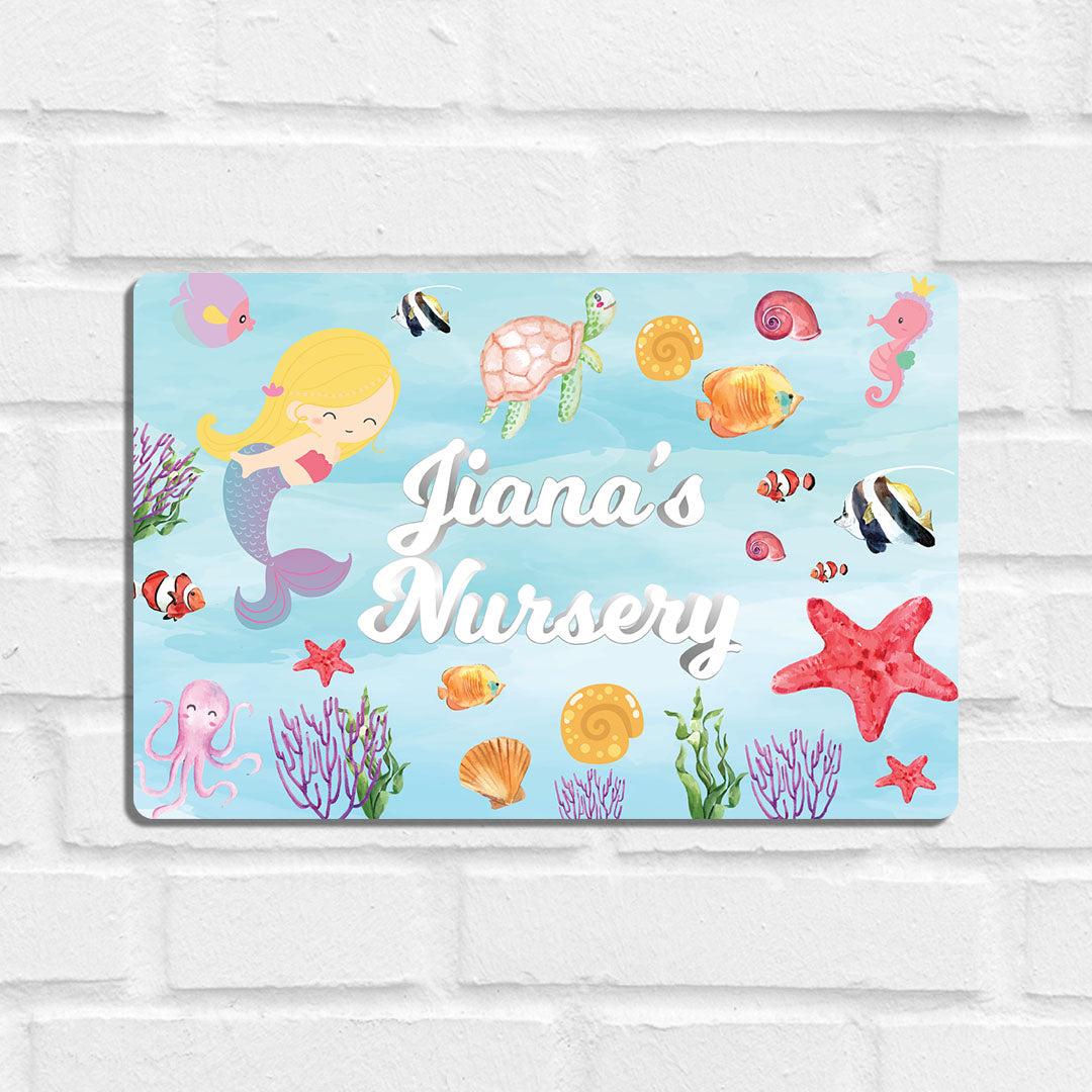 Lil Mermaid Name Plate (Standard) (kids)