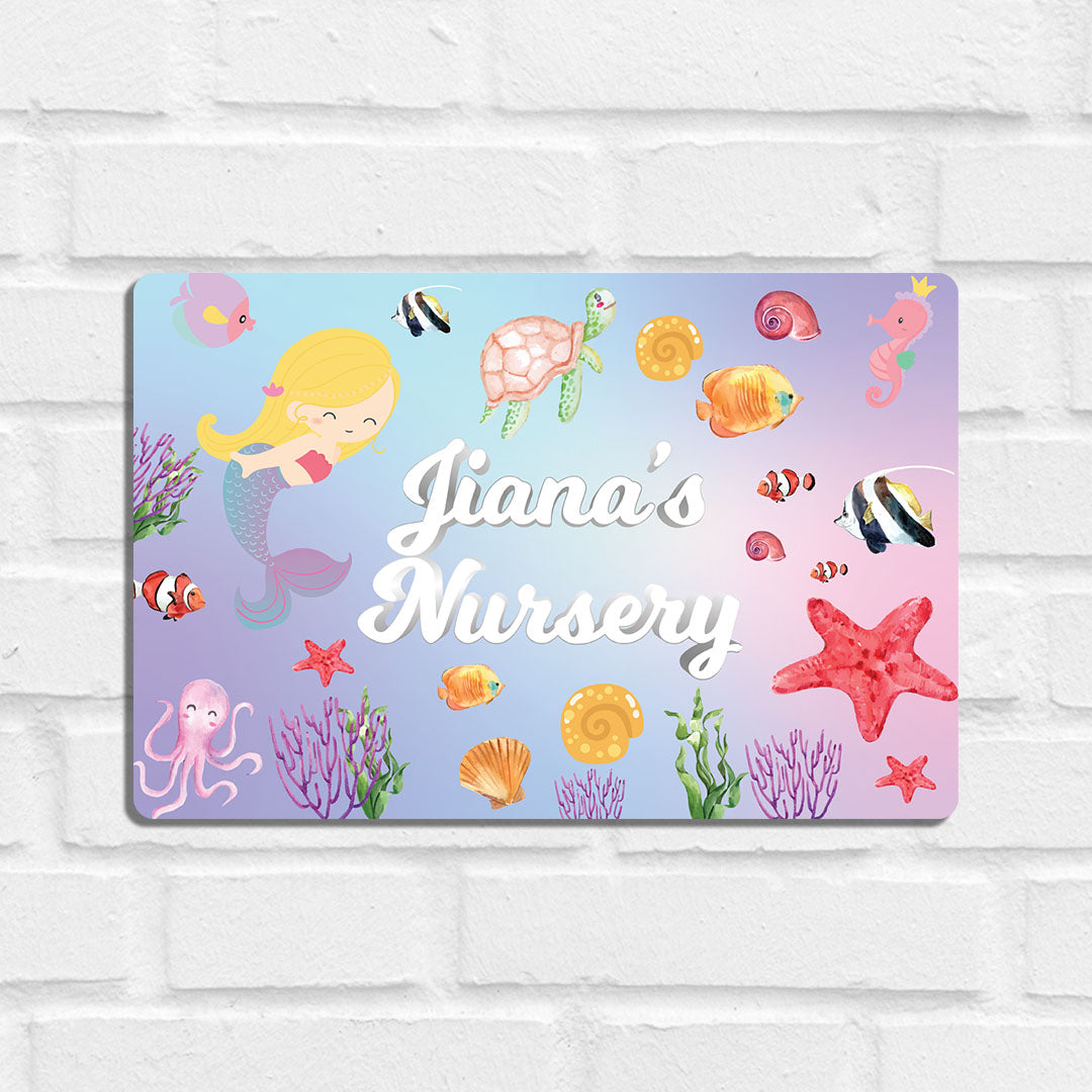 Lil Mermaid Name Plate (Standard) (kids)