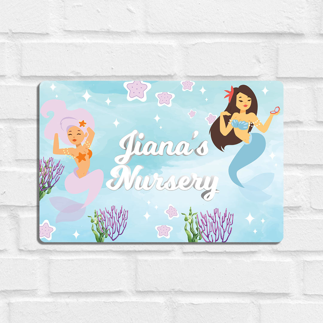 Sassy Mermaid Name Plate (Standard) (kids)