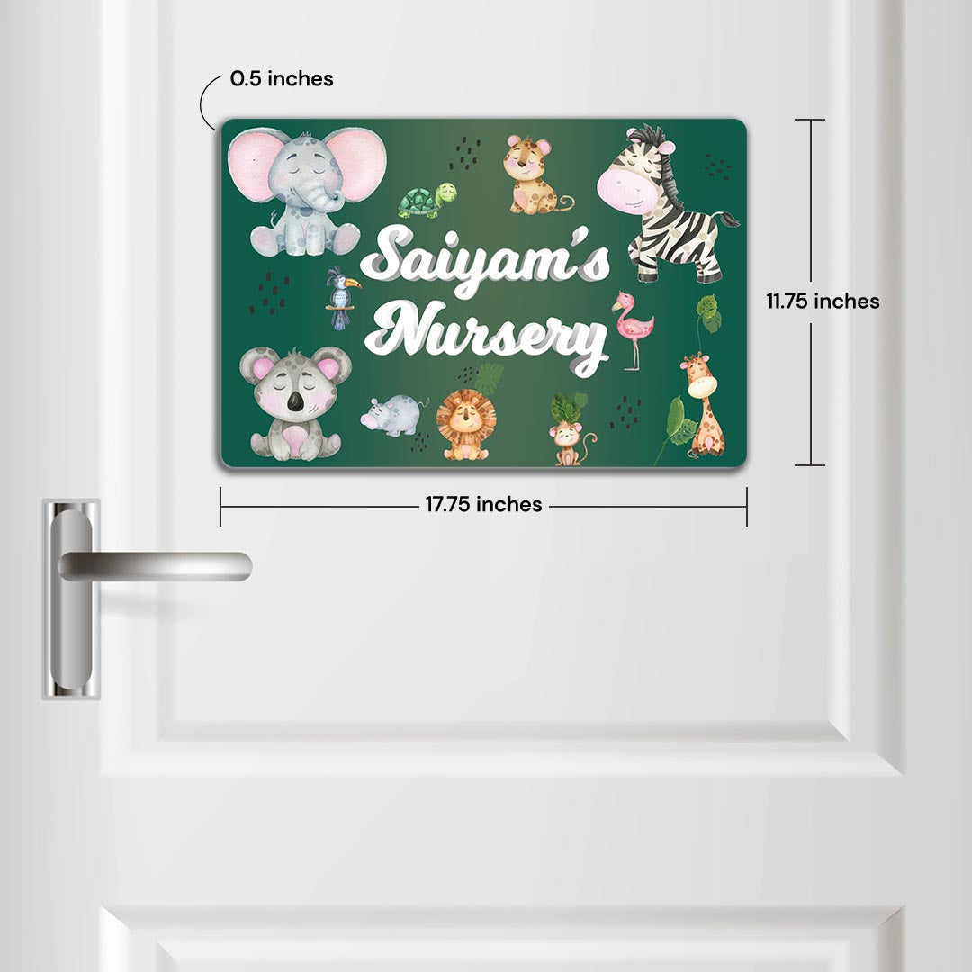 Jungle Friends Name Plate (Standard) (kids)