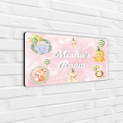 Safari Soiree Name Plate (Standard) (kids)