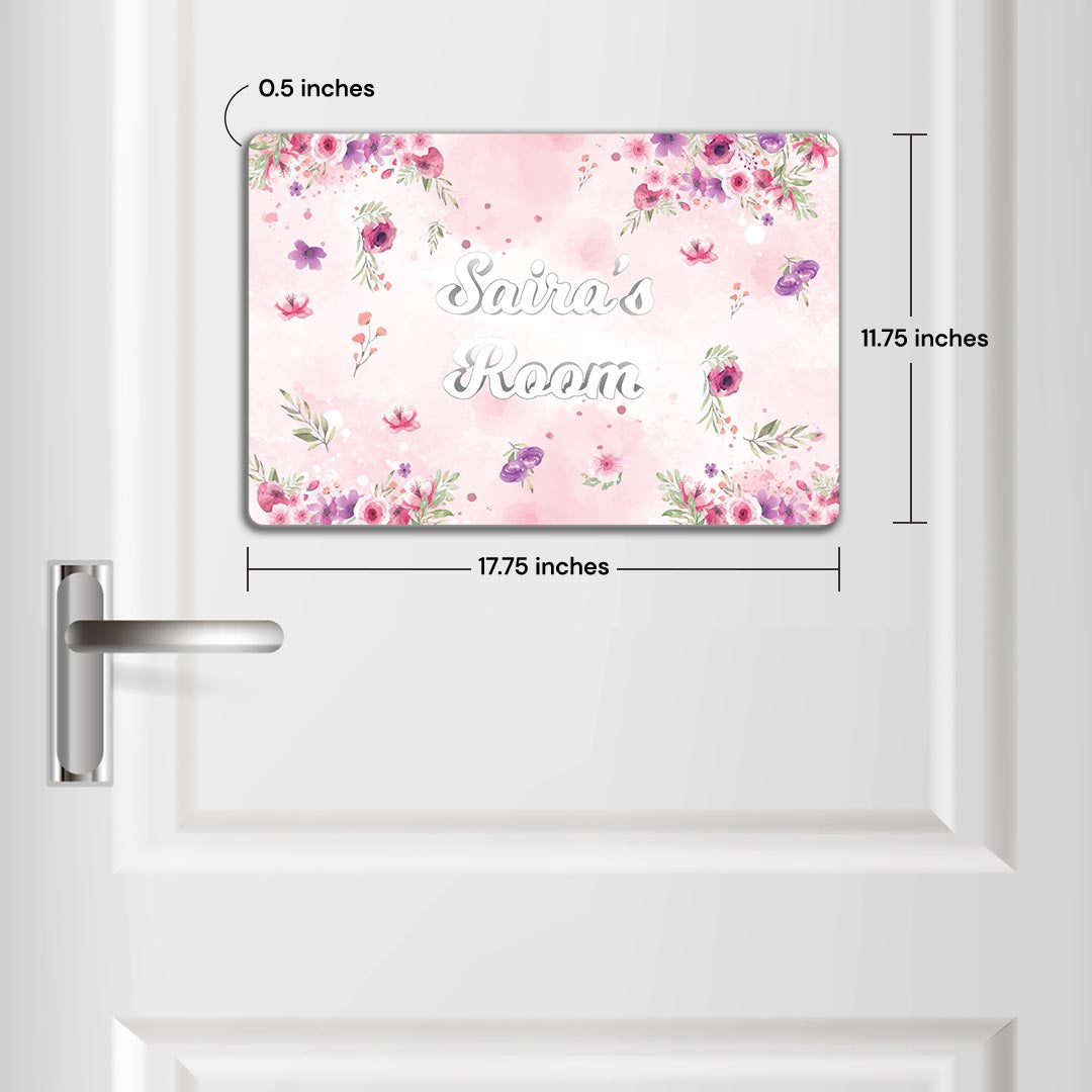 Floral Fiesta Name Plate (Standard) (kids)