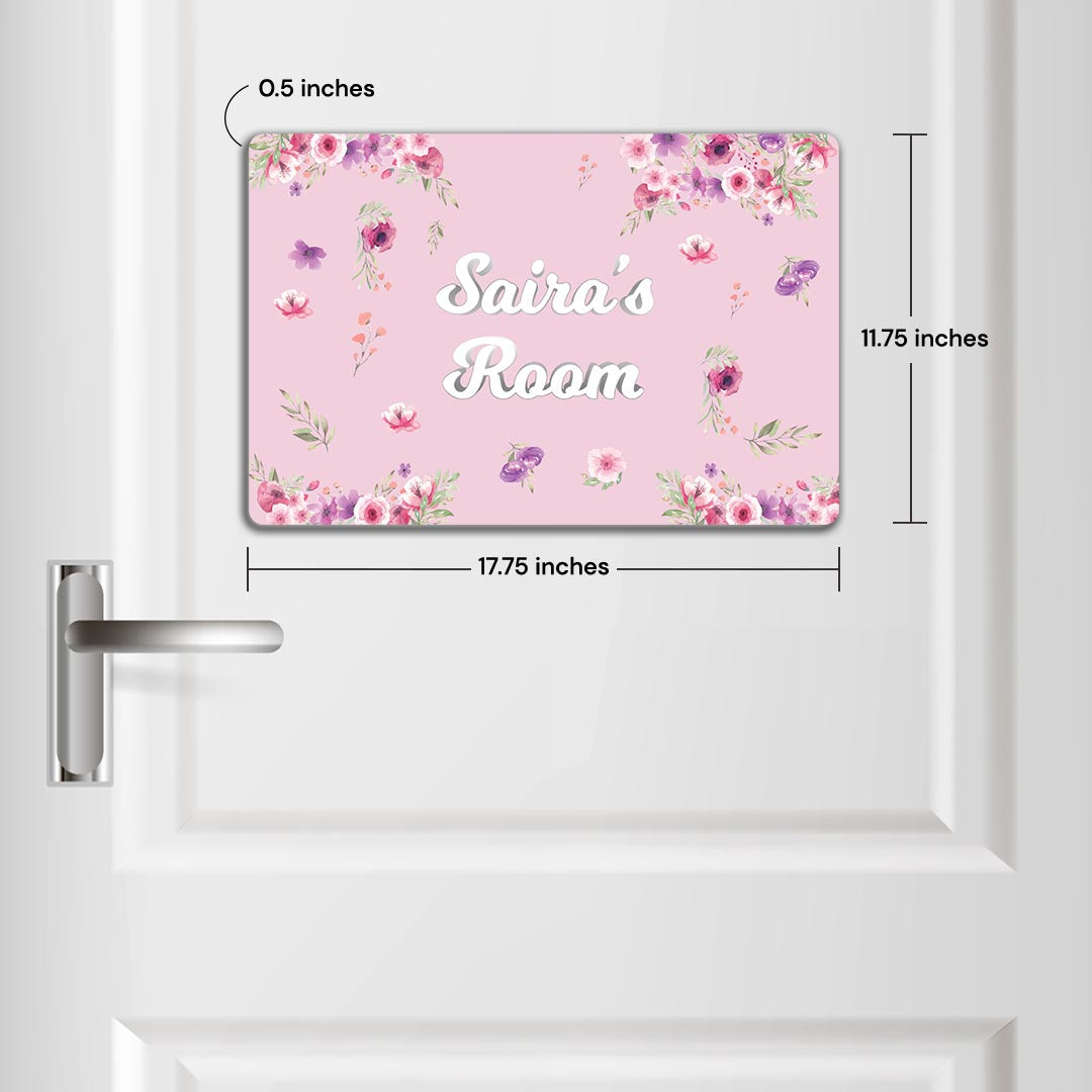 Floral Fiesta Name Plate (Standard) (kids)