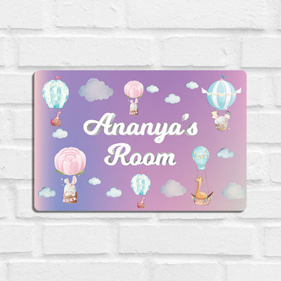 Happy Ballooners Name Plate (Standard) (kids)