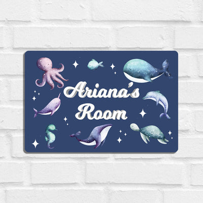 Midnight Ocean Name Plate (Standard)