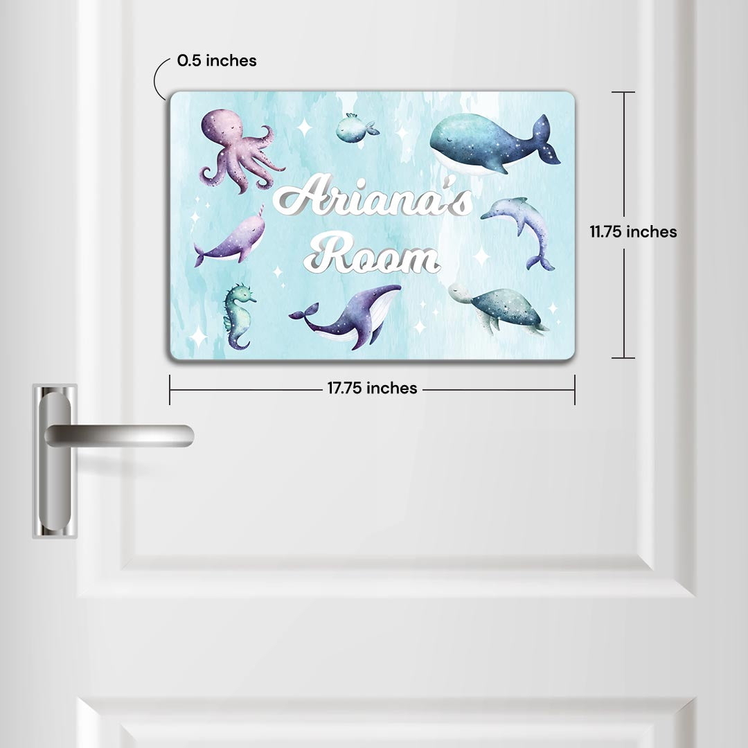 Midnight Ocean Name Plate (Standard) (kids)