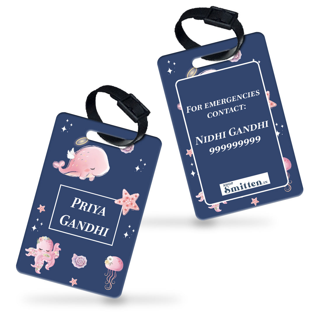 Blushing Underseas Bag Tag (kids)