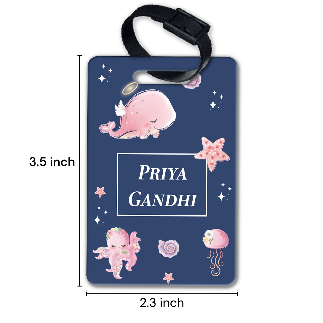 Blushing Underseas Bag Tag (kids)