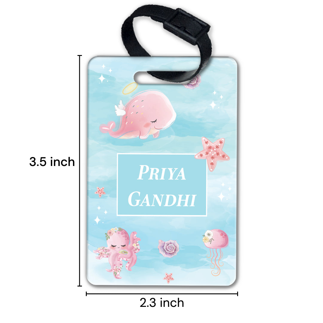 Blushing Underseas Bag Tag (kids)