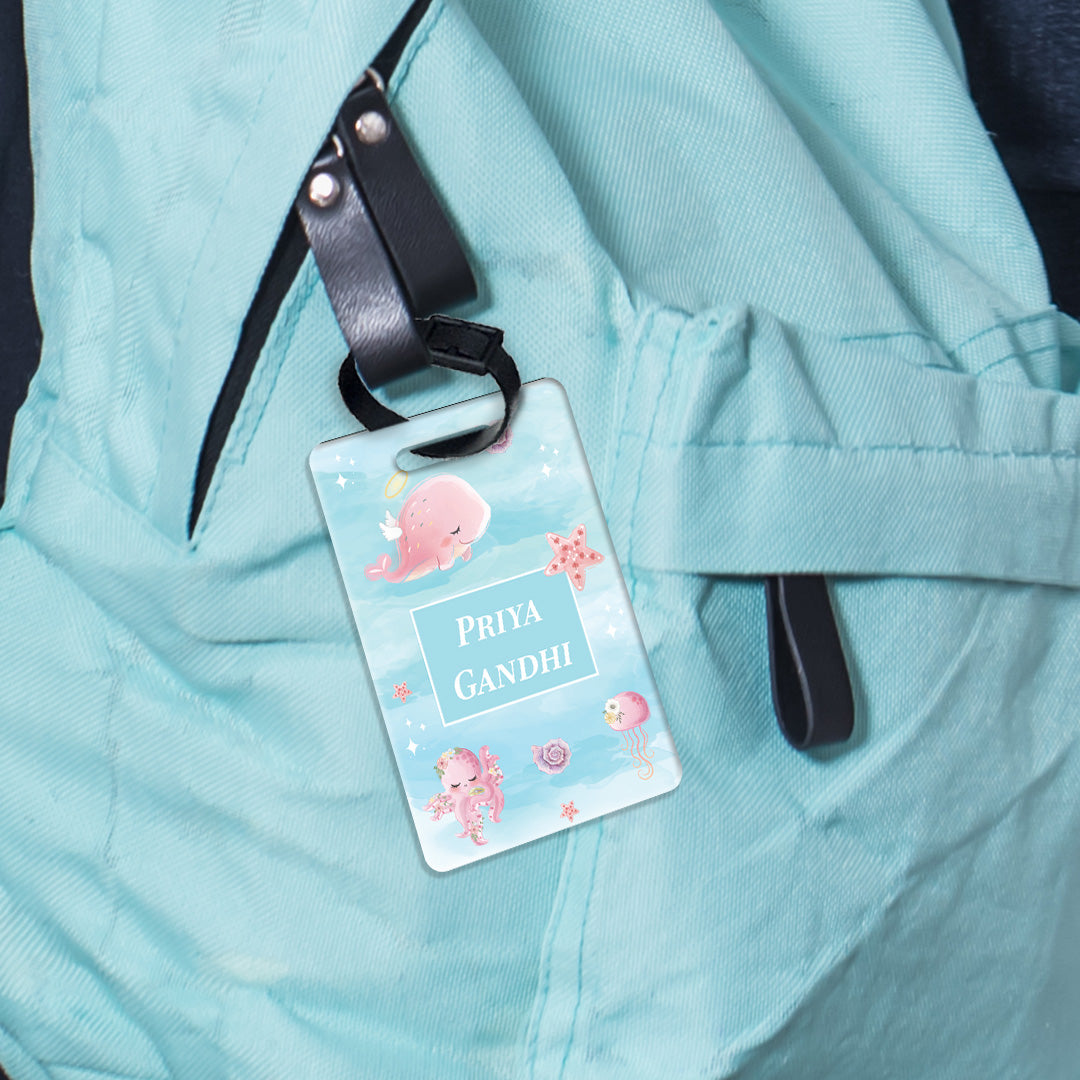 Blushing Underseas Bag Tag (kids)