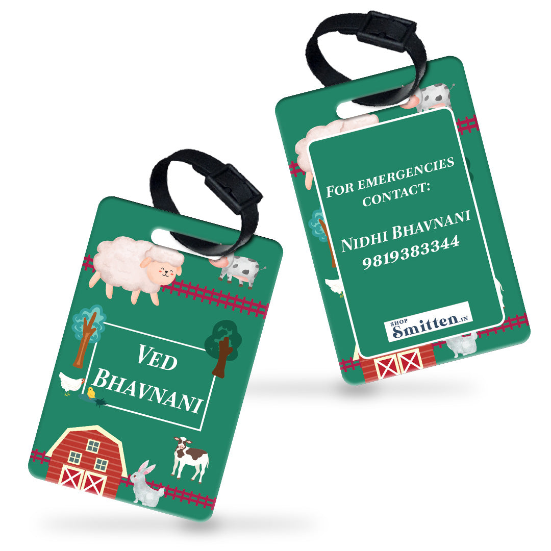 Farm Friends Bag Tag (kids)