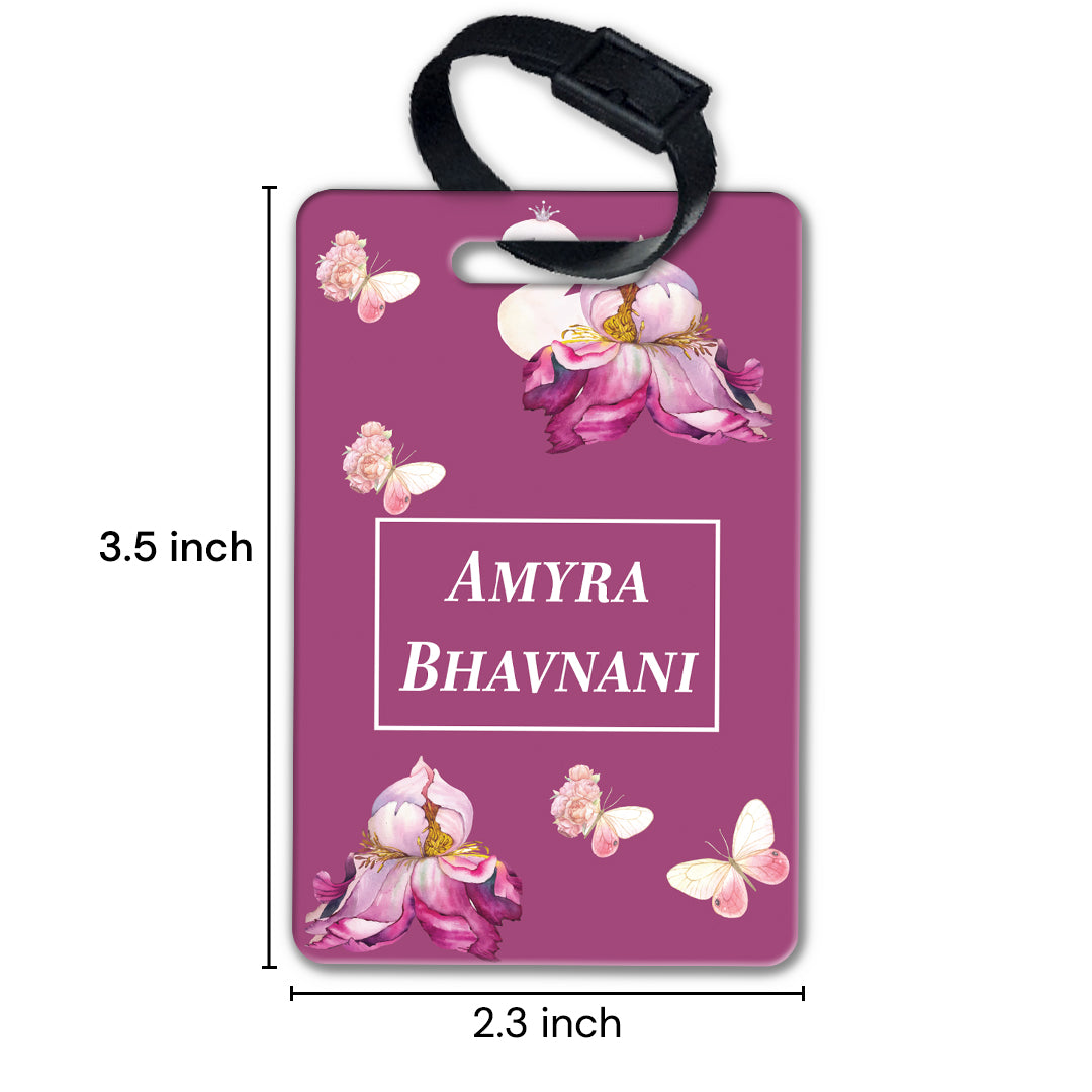 Butterfly Swan Blossom Bag Tag (kids)