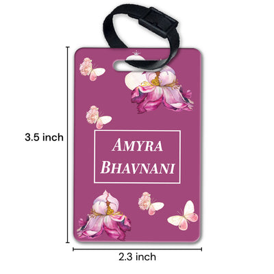 Butterfly Swan Blossom Bag Tag