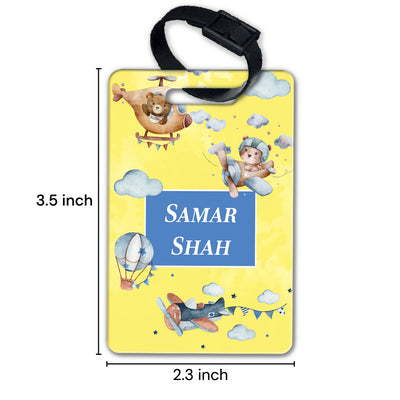 Teddy's Flight Bag Tag
