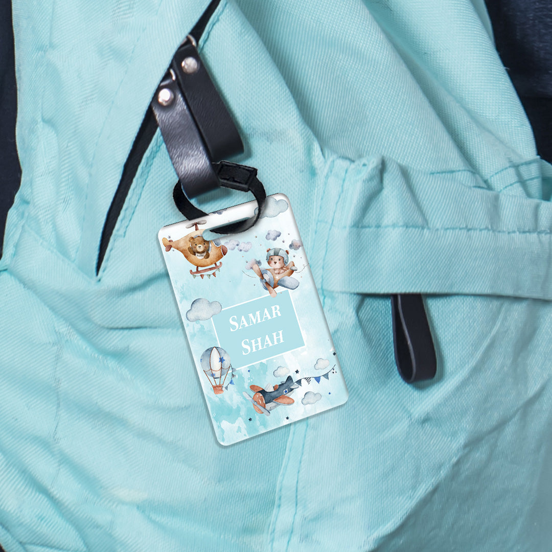 Teddy's Flight Bag Tag (kids)