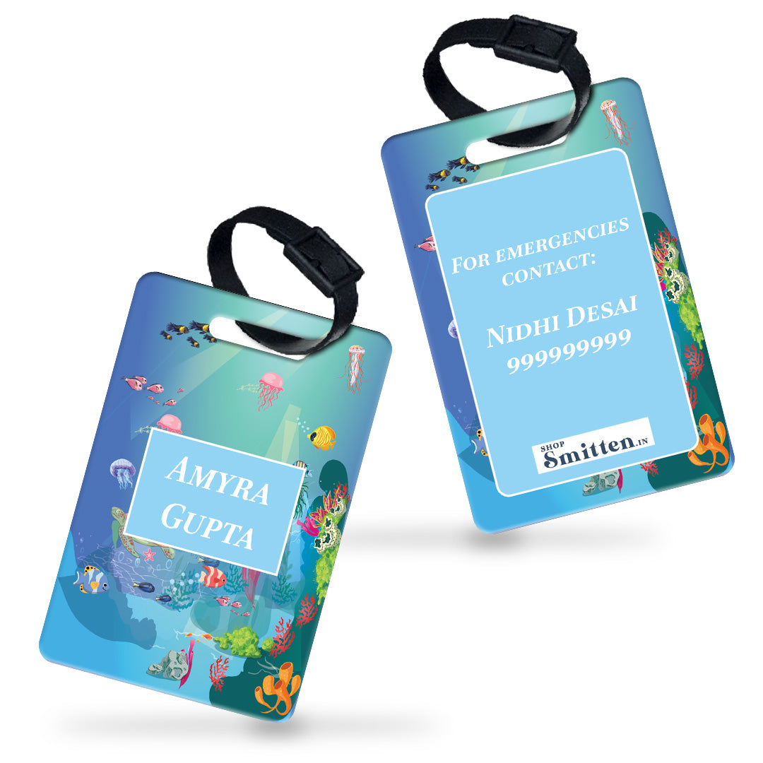 Ocean Bed Bag Tag (kids)