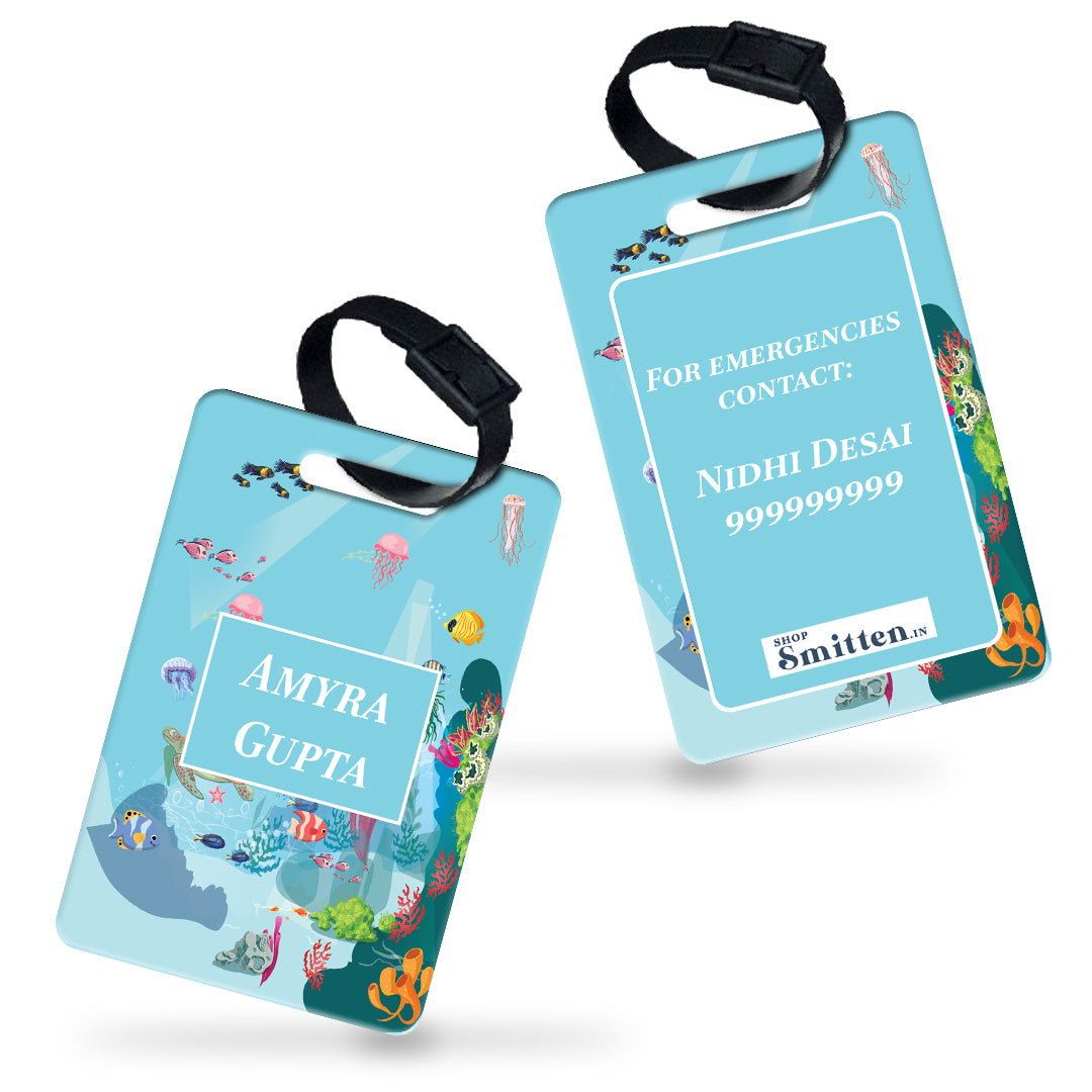 Ocean Bed Bag Tag (kids)