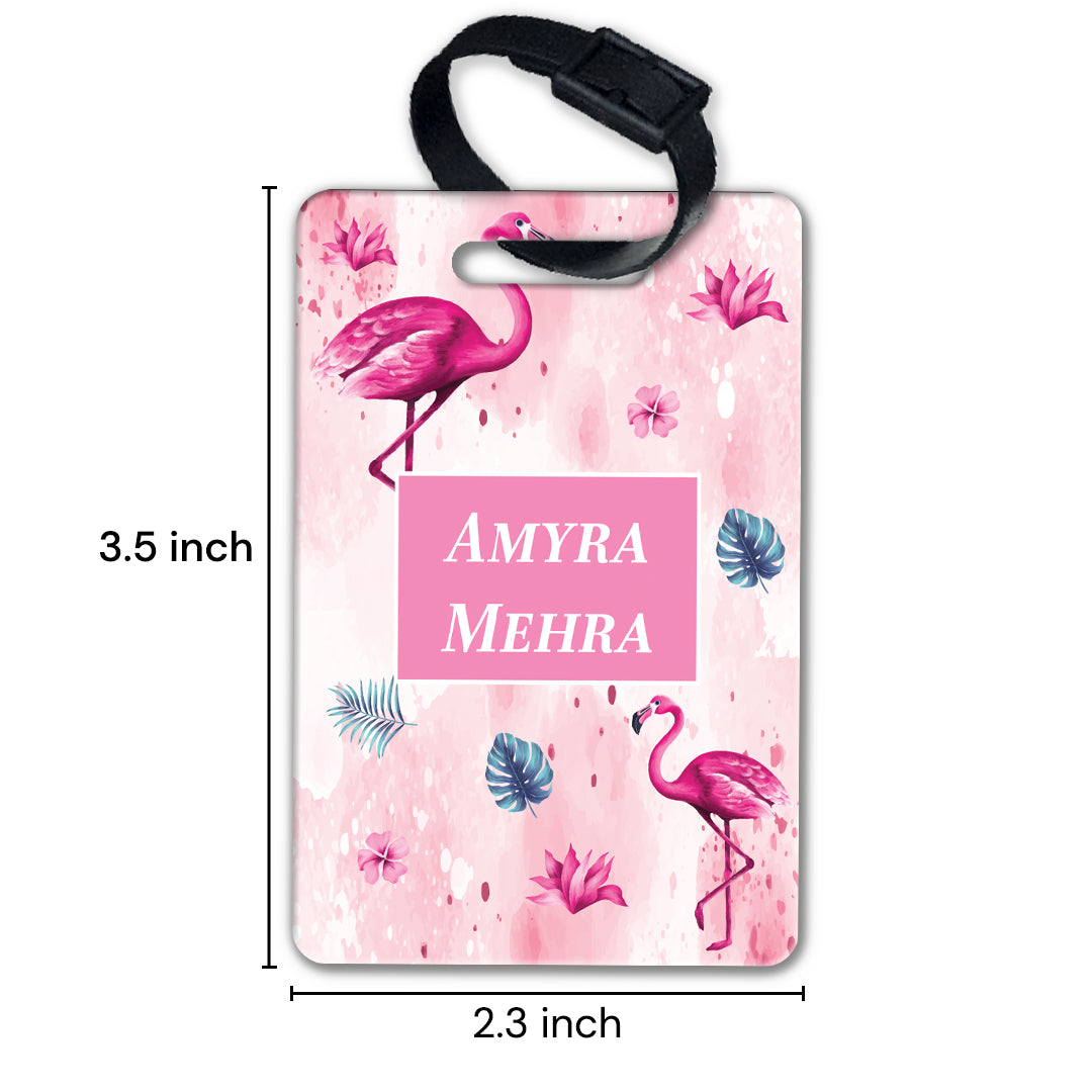 Flamingo Fiesta Bag Tag (kids)