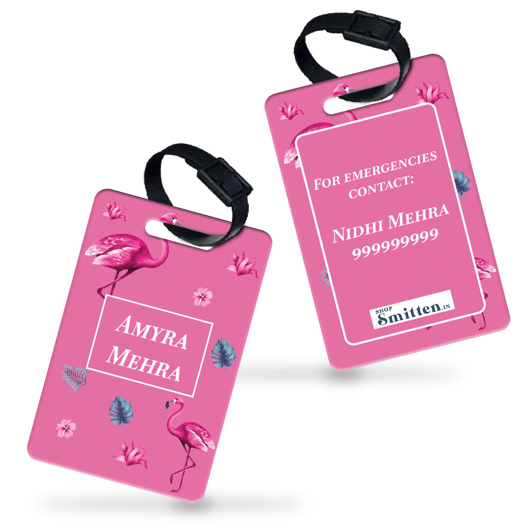 Flamingo Fiesta Bag Tag (kids)